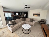 Very comfortable living area and beds.