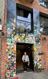 You are LITERALLY  staying at “H”!