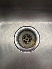 Crusty drain kitchen