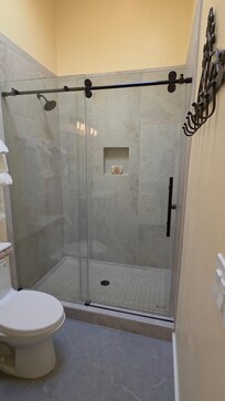 Luxurious shower.