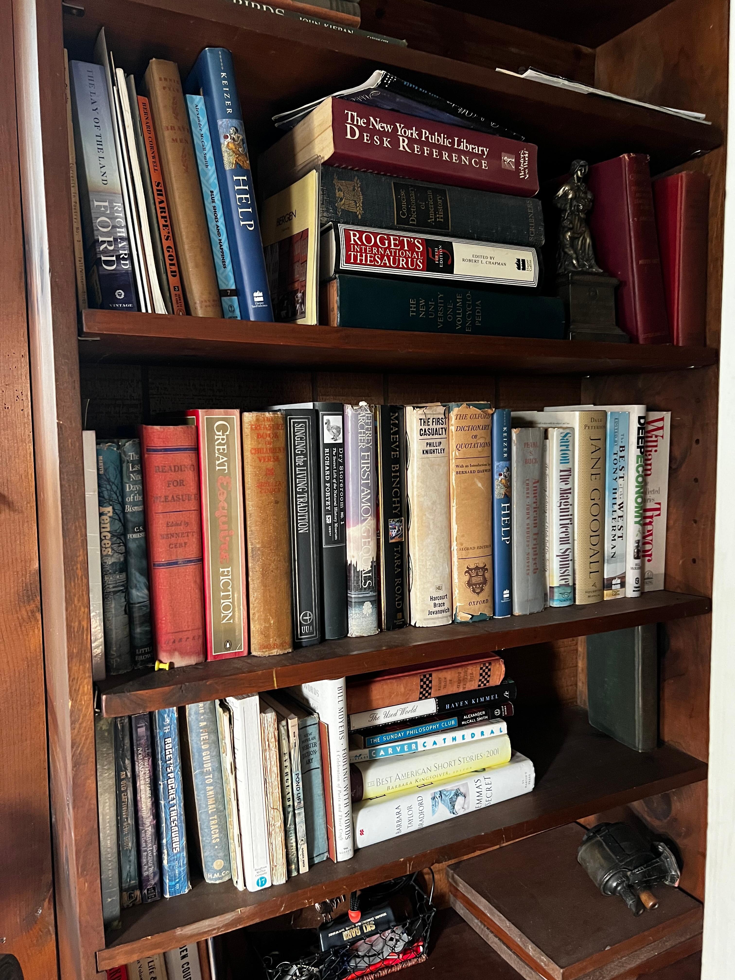 Books in the study. 