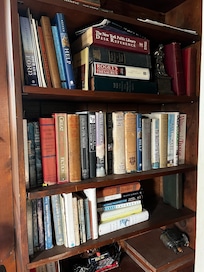 Books in the study.