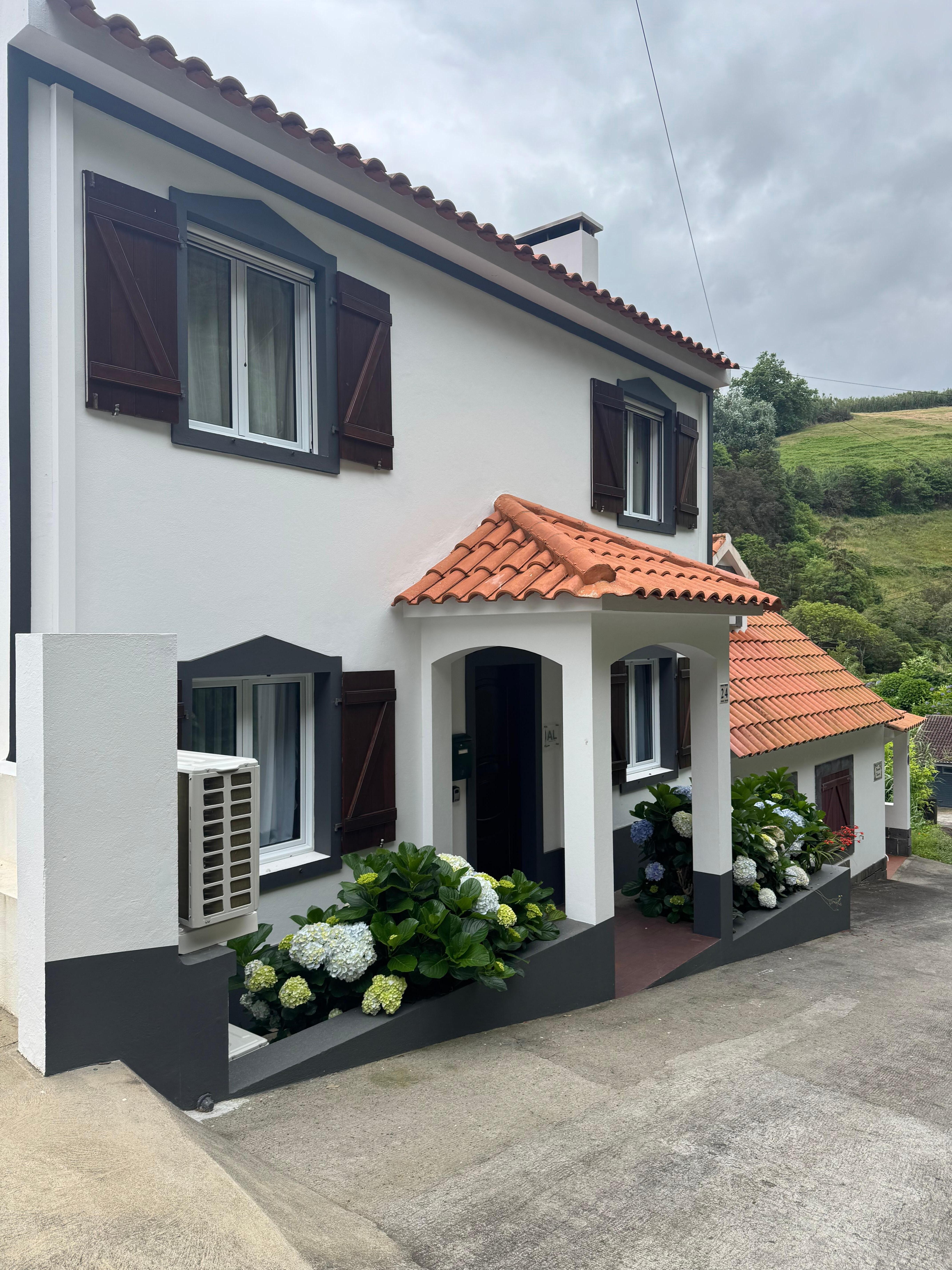 front of the house