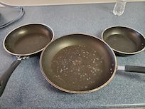 unusable frying pans