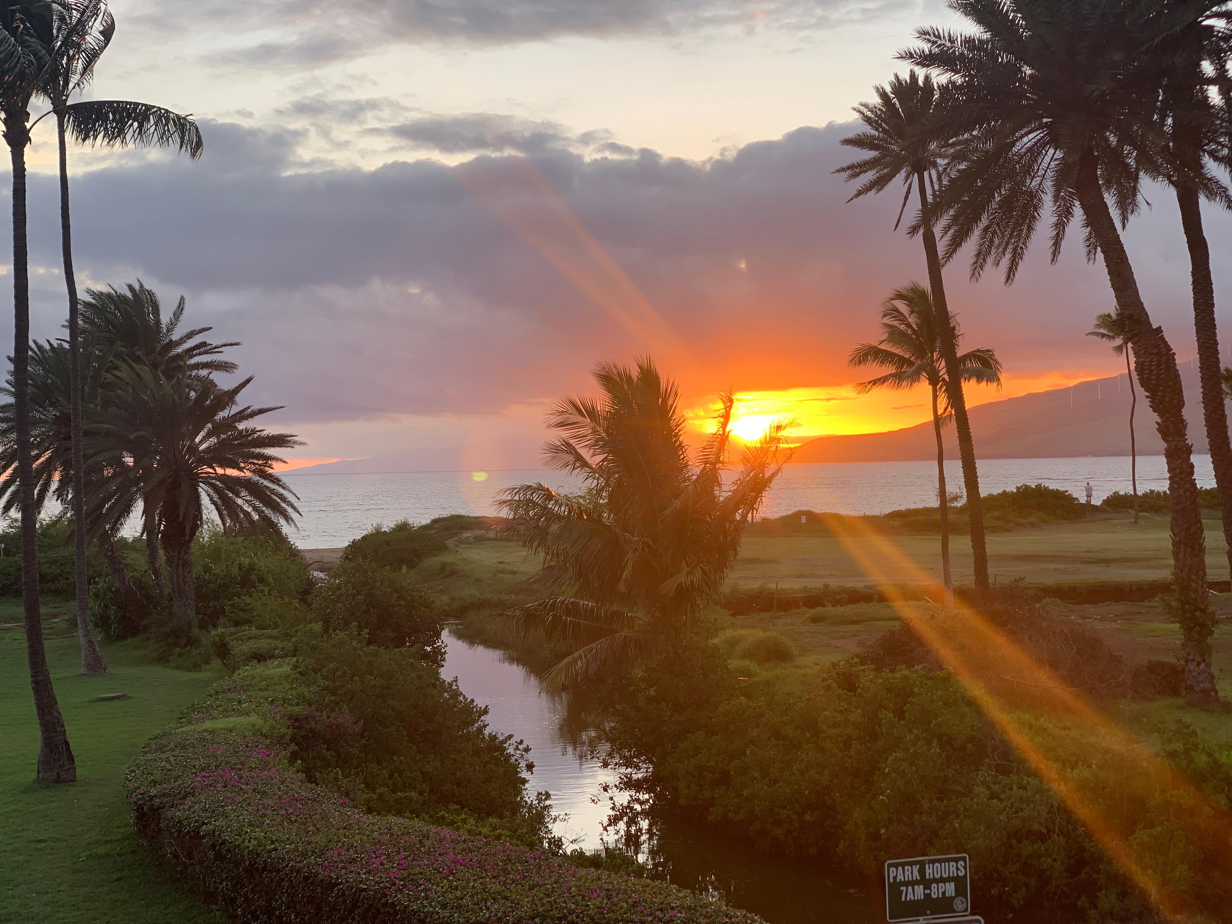 Sunset from lanai