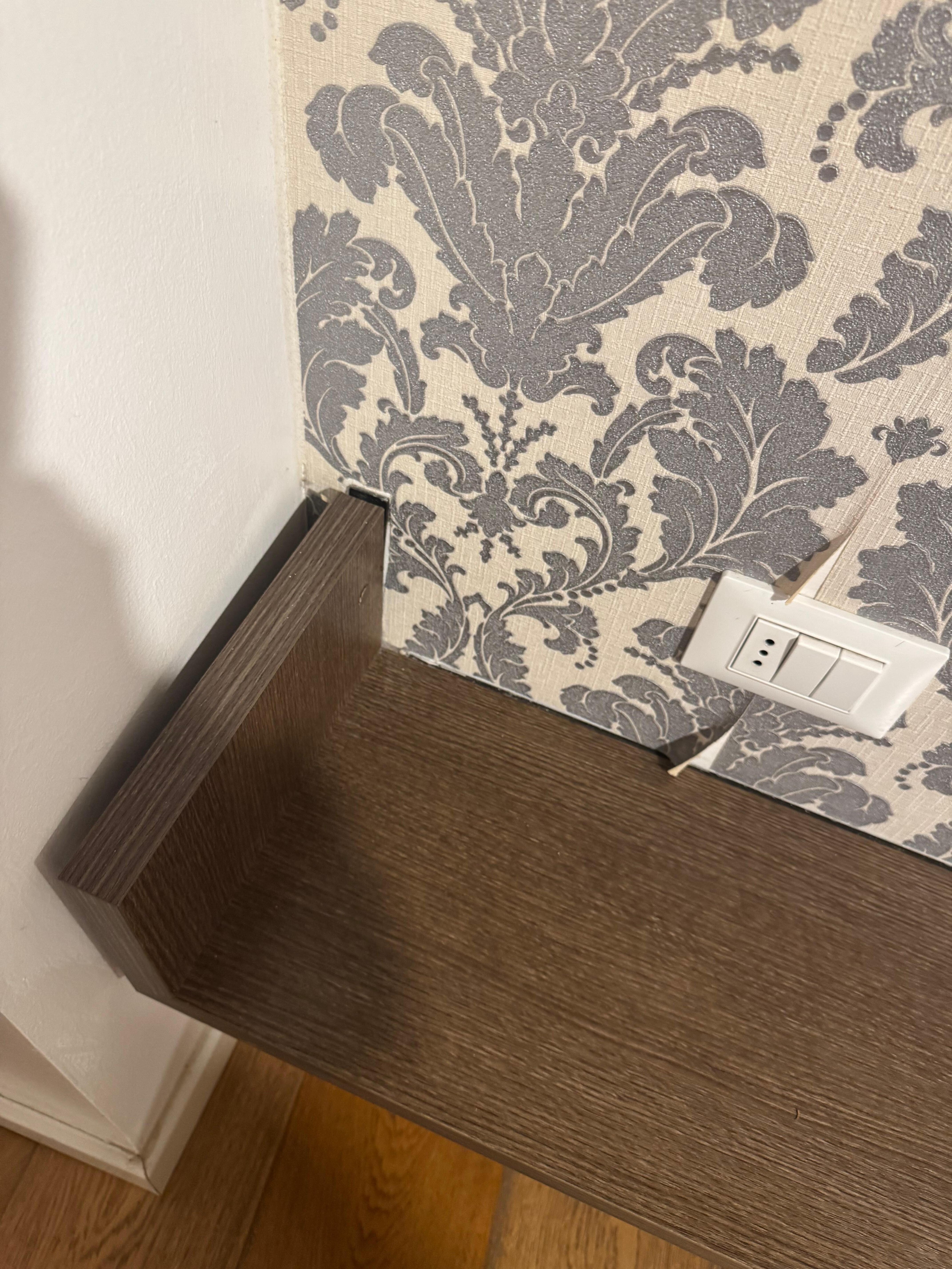 Furniture is broken and pulling off the wall