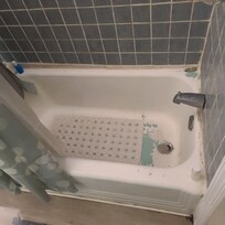Tub needed to be replaced or replaced. Mold around caulking.