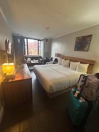 They gave us the wrong room it was supposed to be the king deluxe or “double king room”