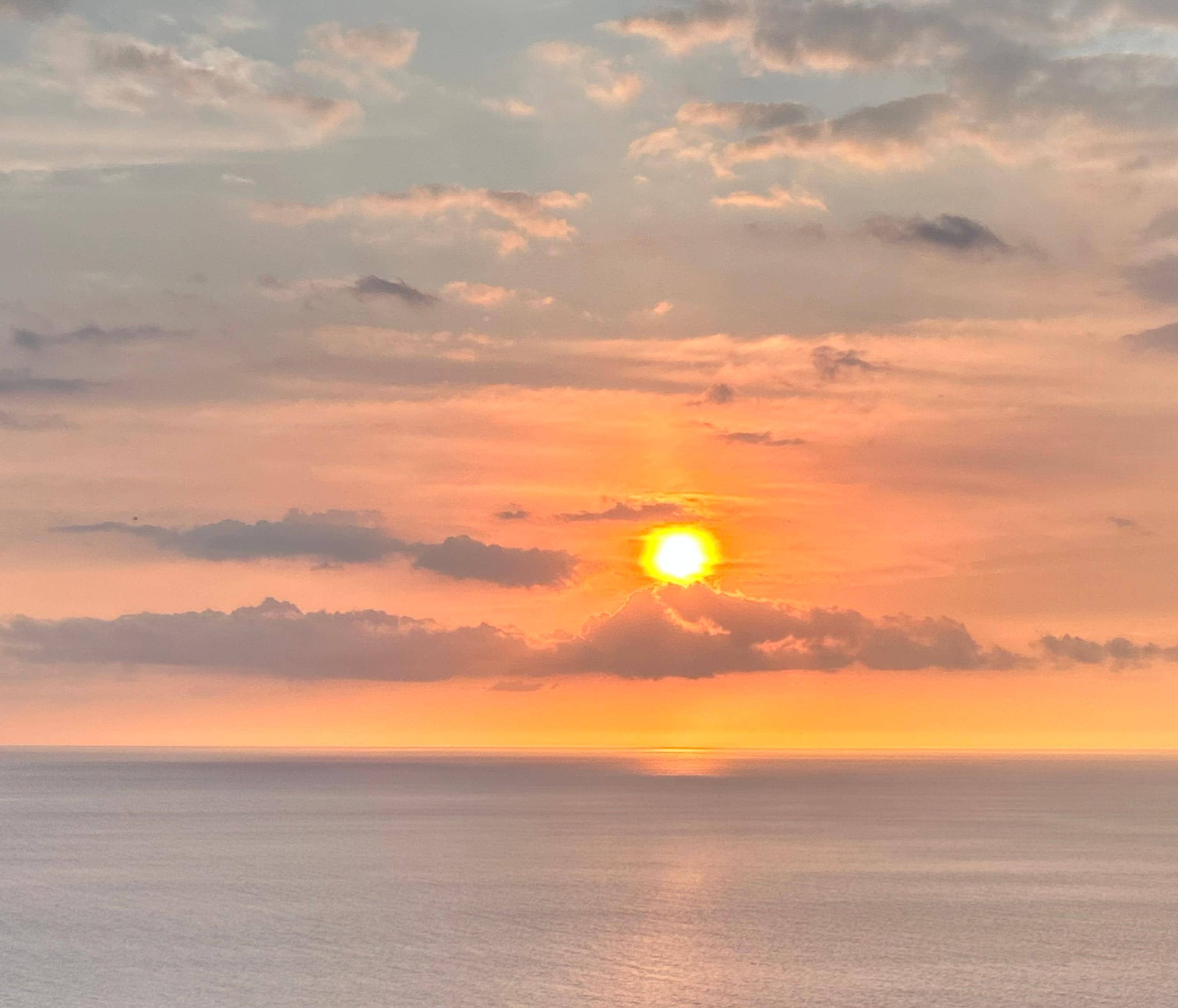 Sunset from the deck 