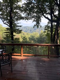 Beautiful view from deck.