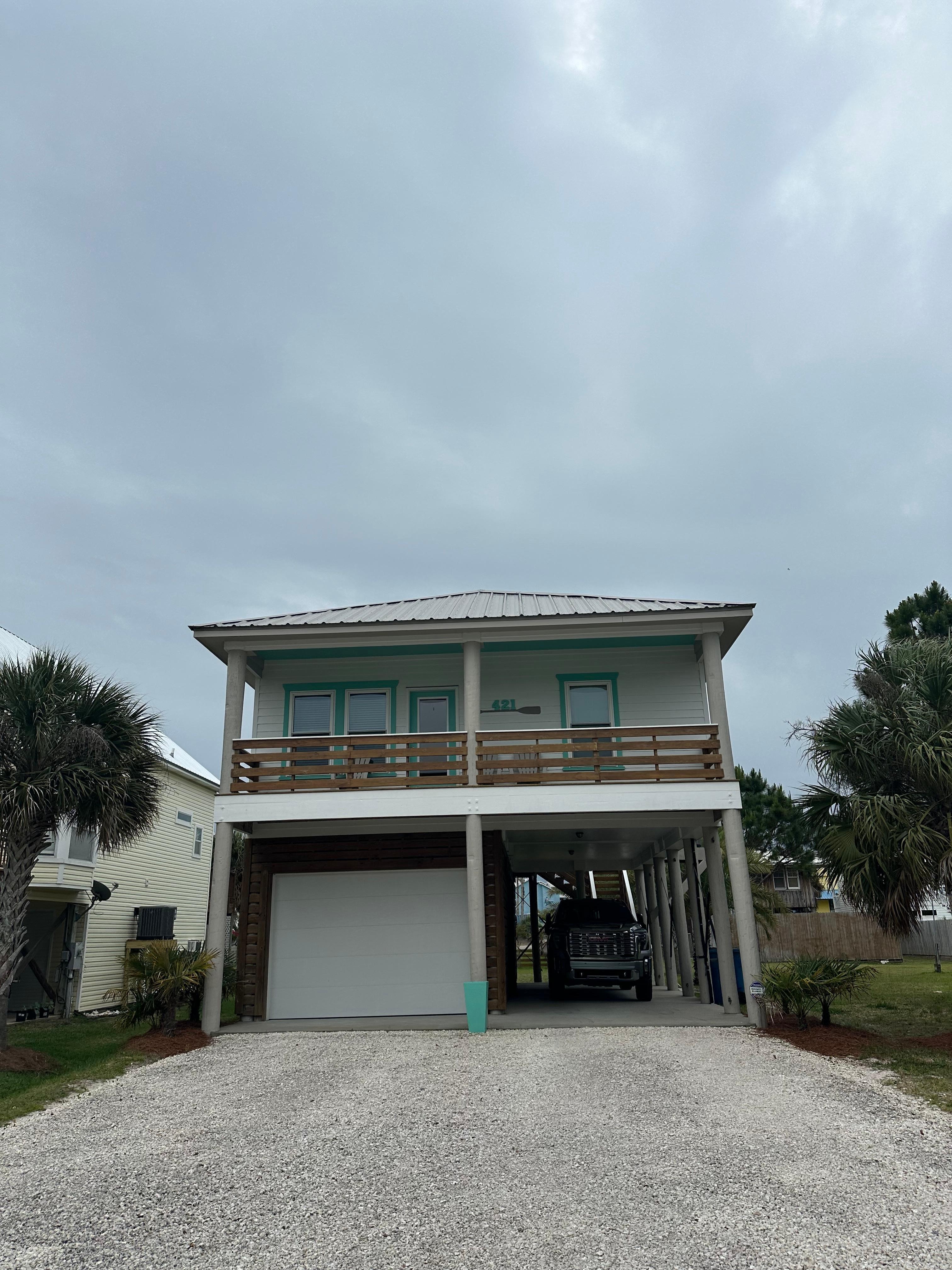 Outside from driveway
