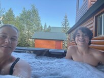 hot tub on deck