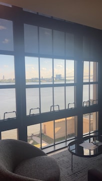 Beautiful view of the river and bridge from the suite.