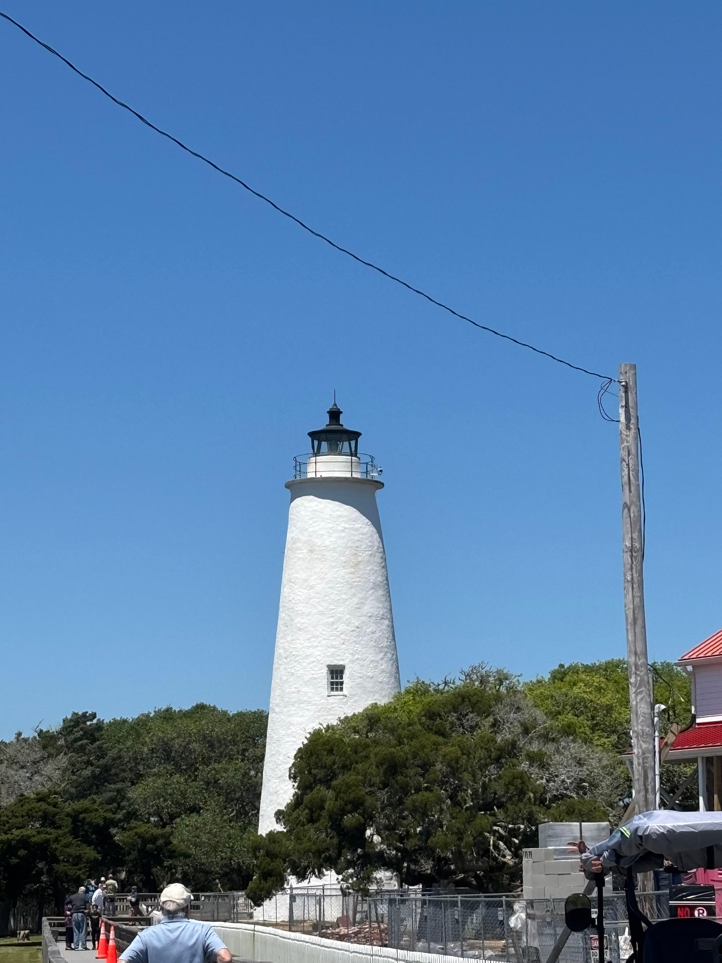 The OCRACOKE lighthouse