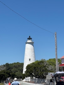 The OCRACOKE lighthouse