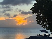 sunset at Rhythms