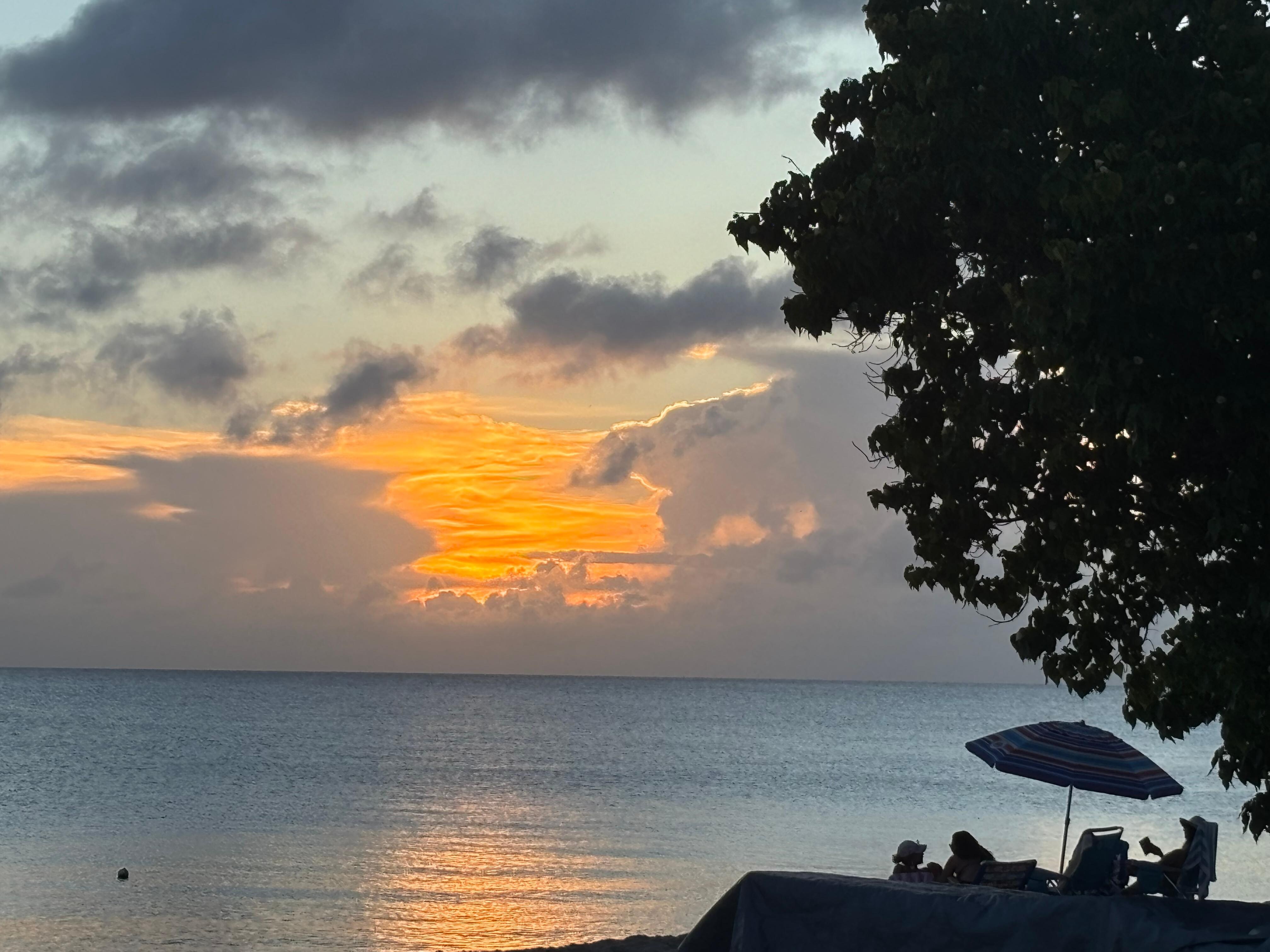 sunset at Rhythms