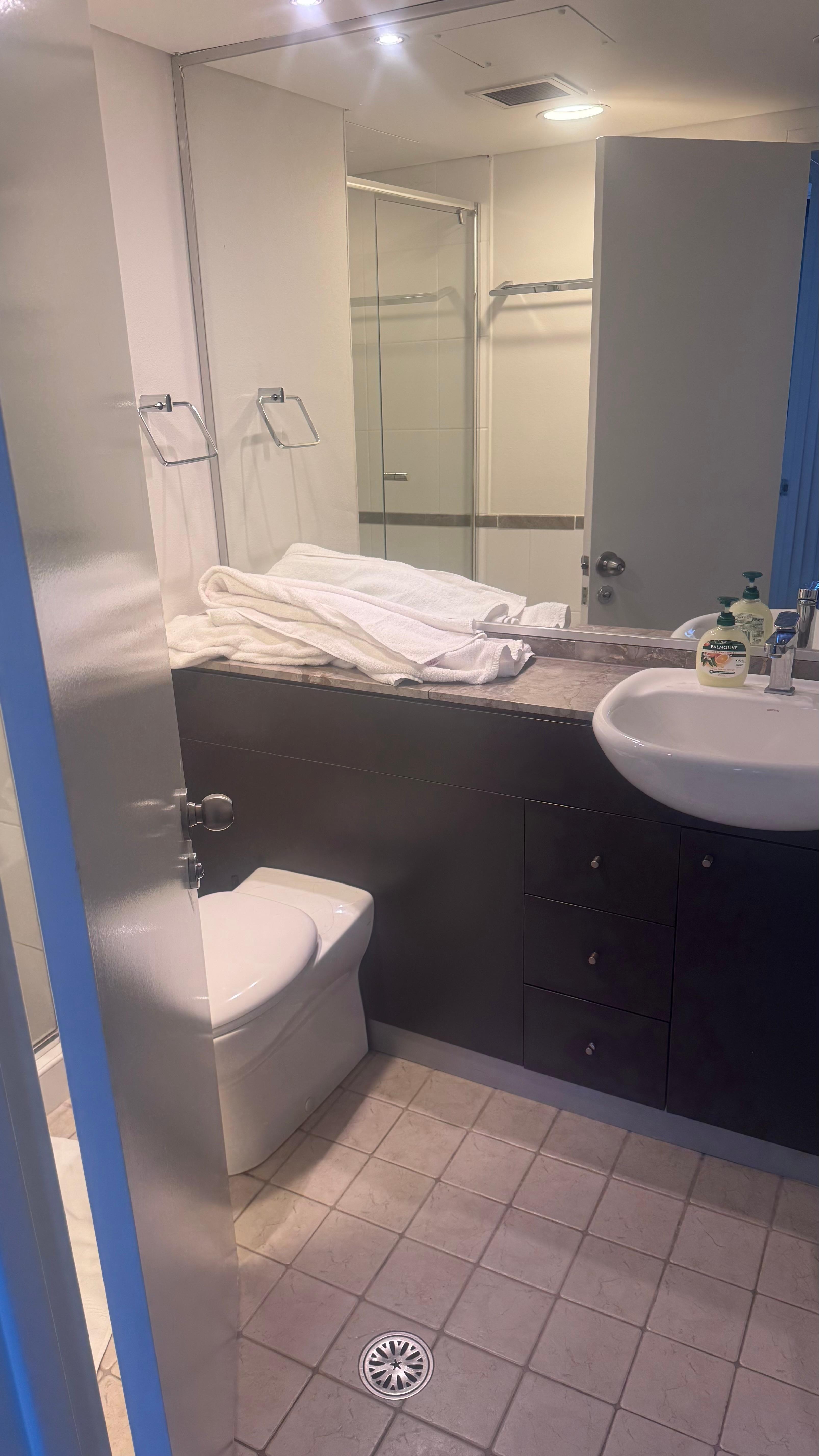 Nice sized bathroom in the common space