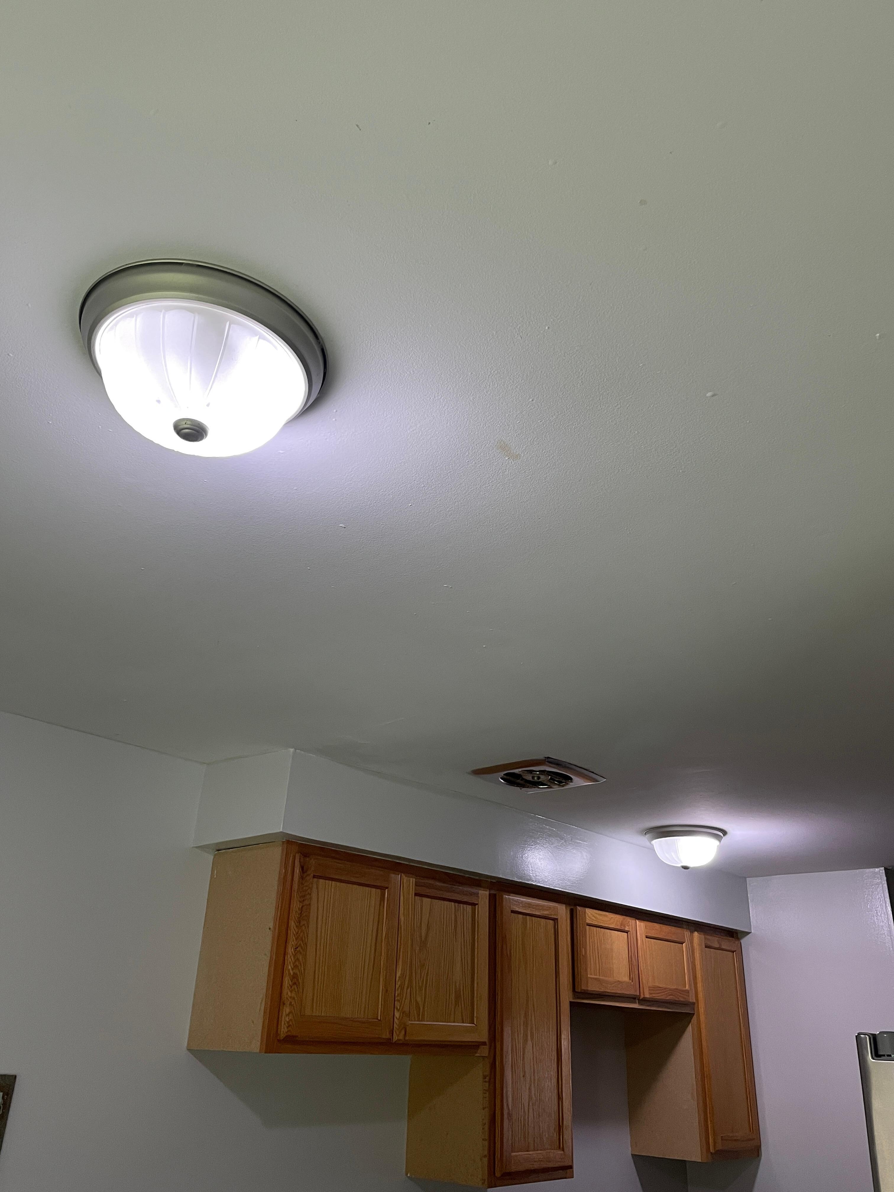 Lights in kitchen