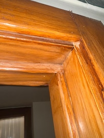 Evidence of leak on walls