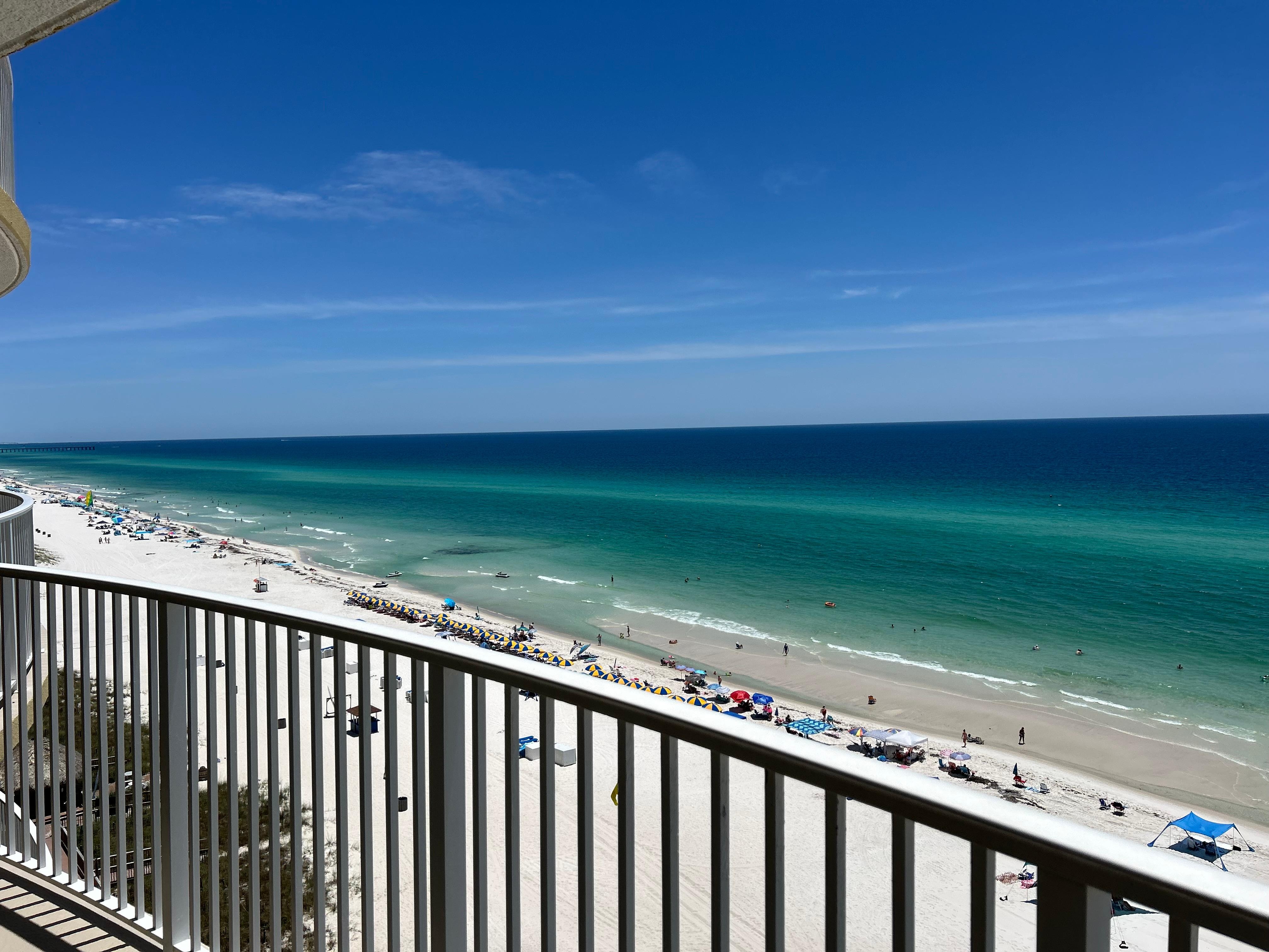 Spacious balcony view 