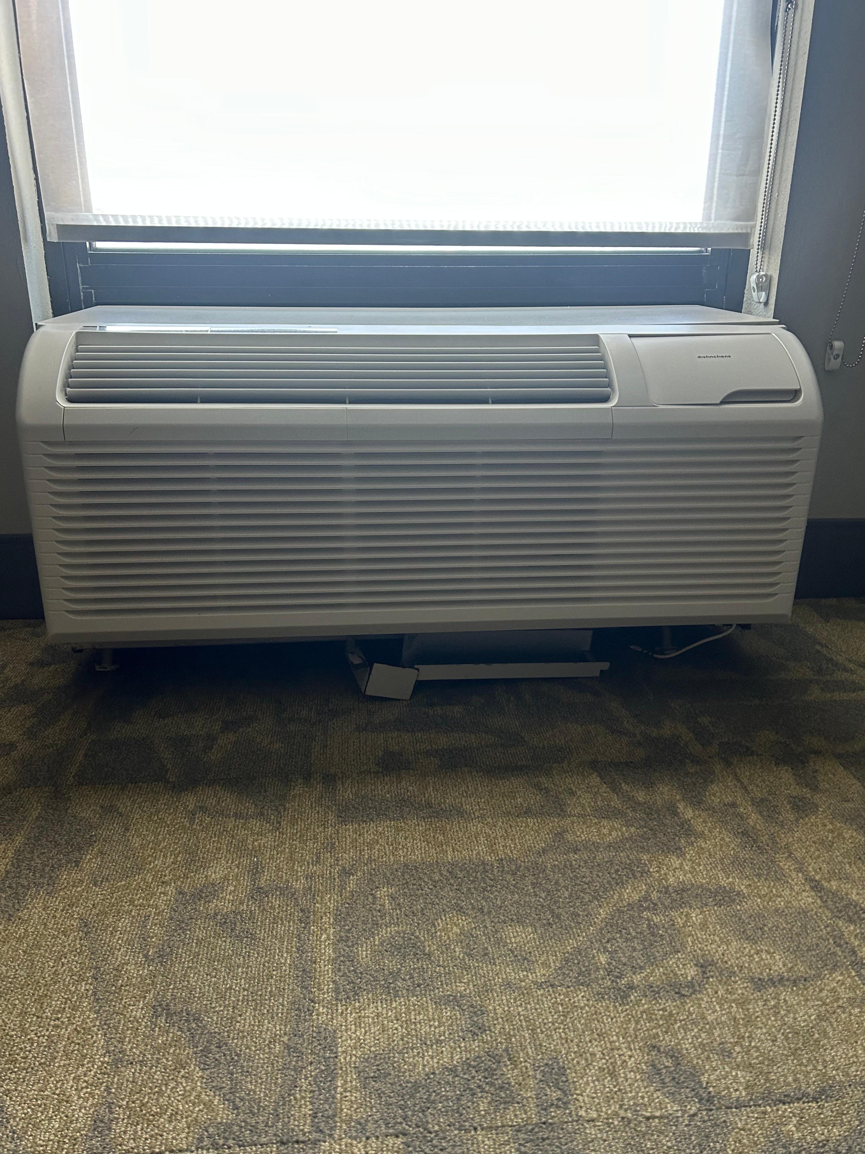 AC parts on the floor 