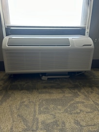AC parts on the floor