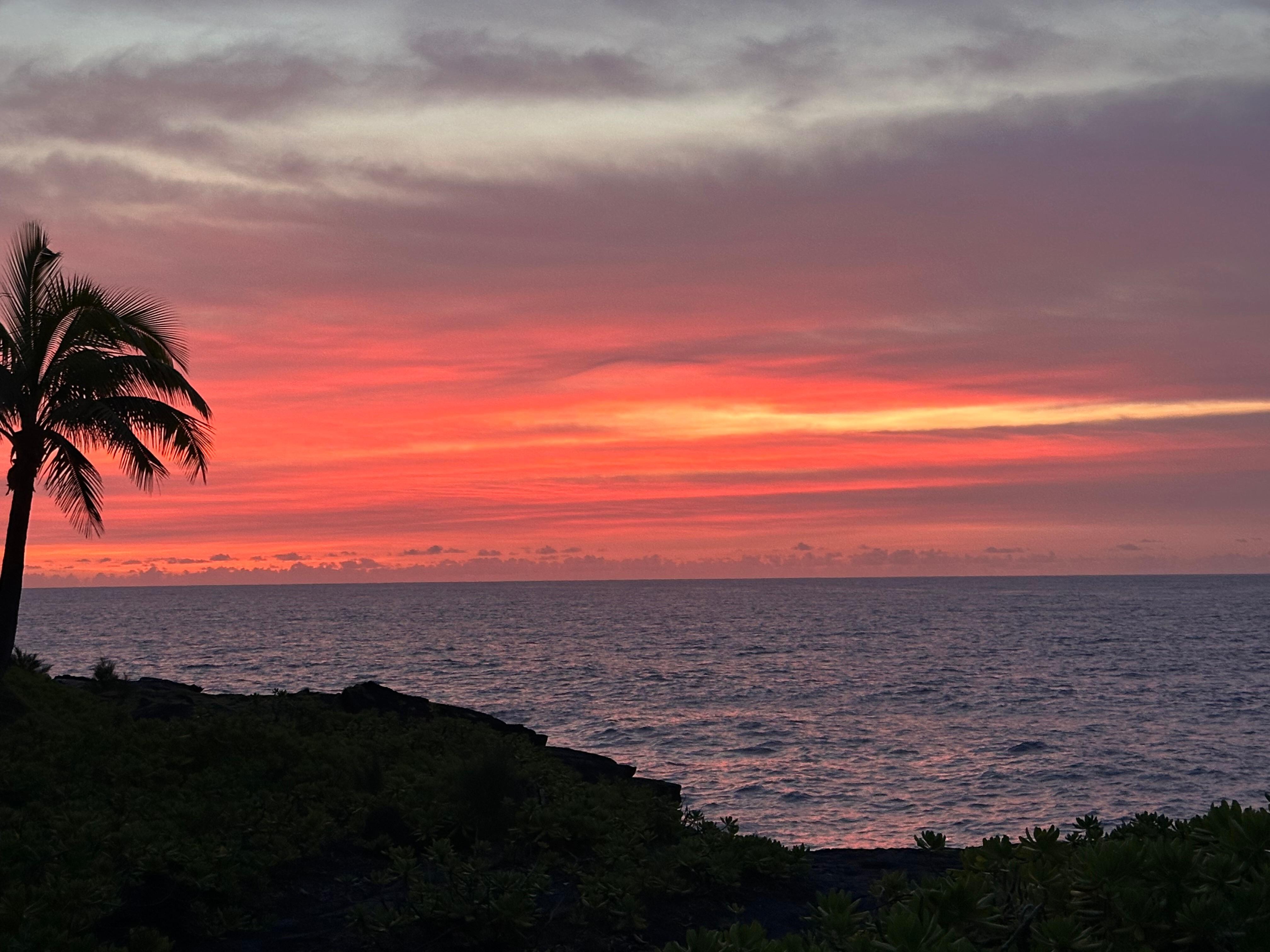  Sunrise view from the lanai.