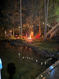 Bonfire close to the water