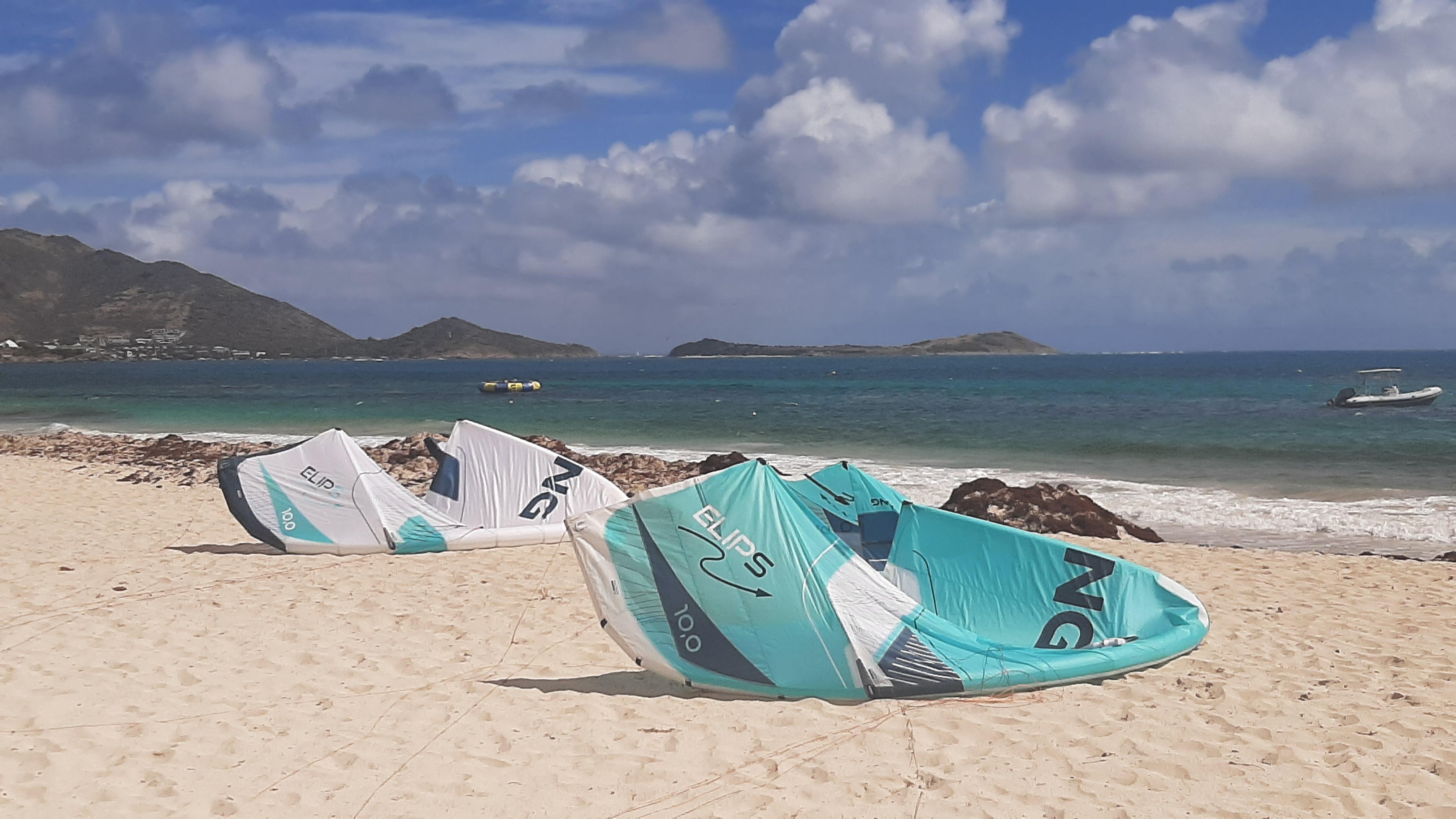 Orient Bay is a great spot for kitiesurfing, winging.