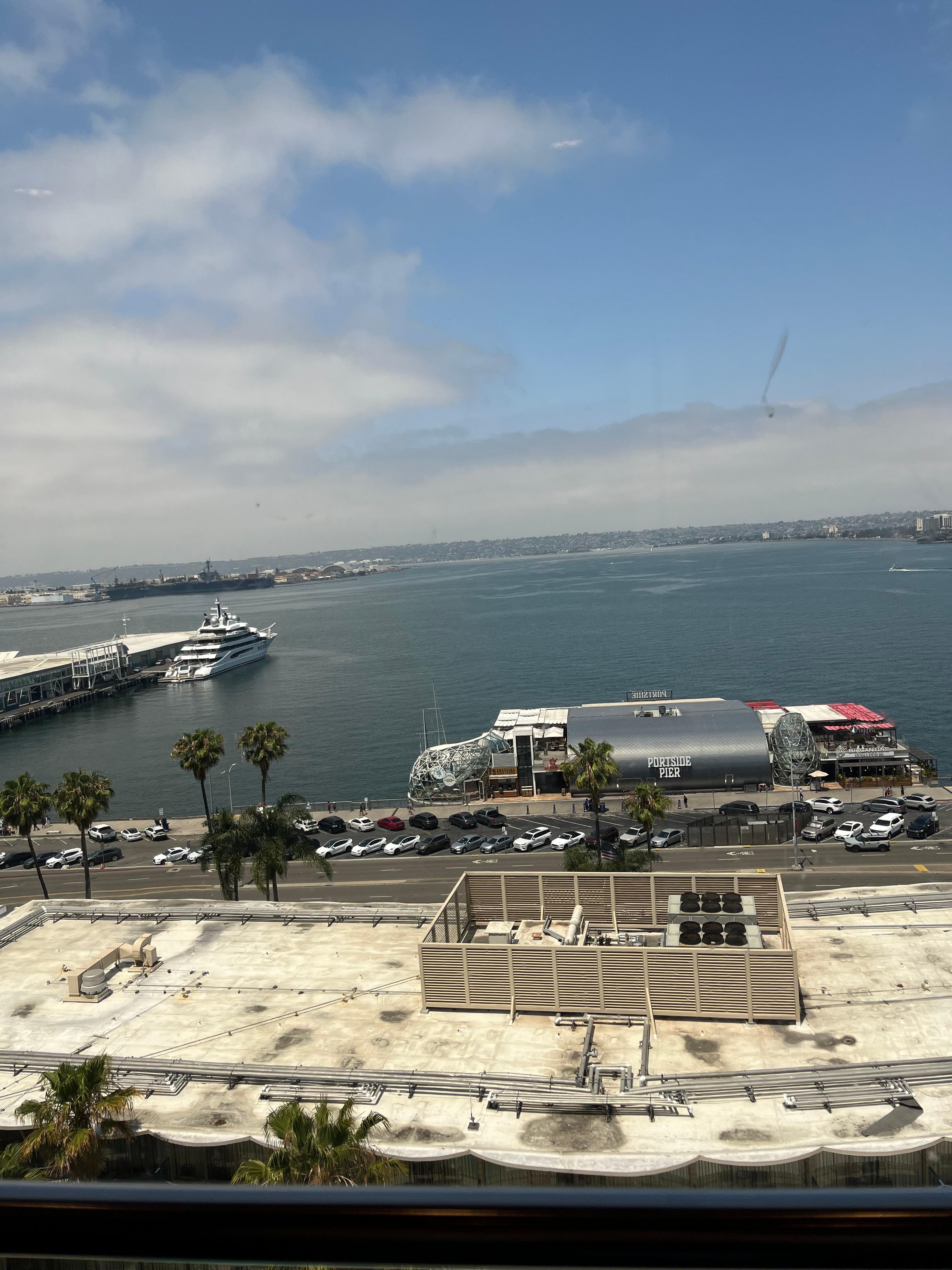 Dining options just across the street and a beautiful view.