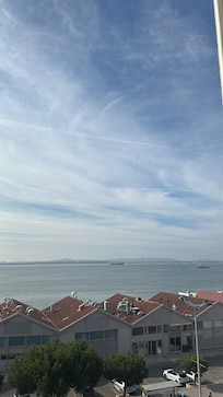 View from the room onto the river.