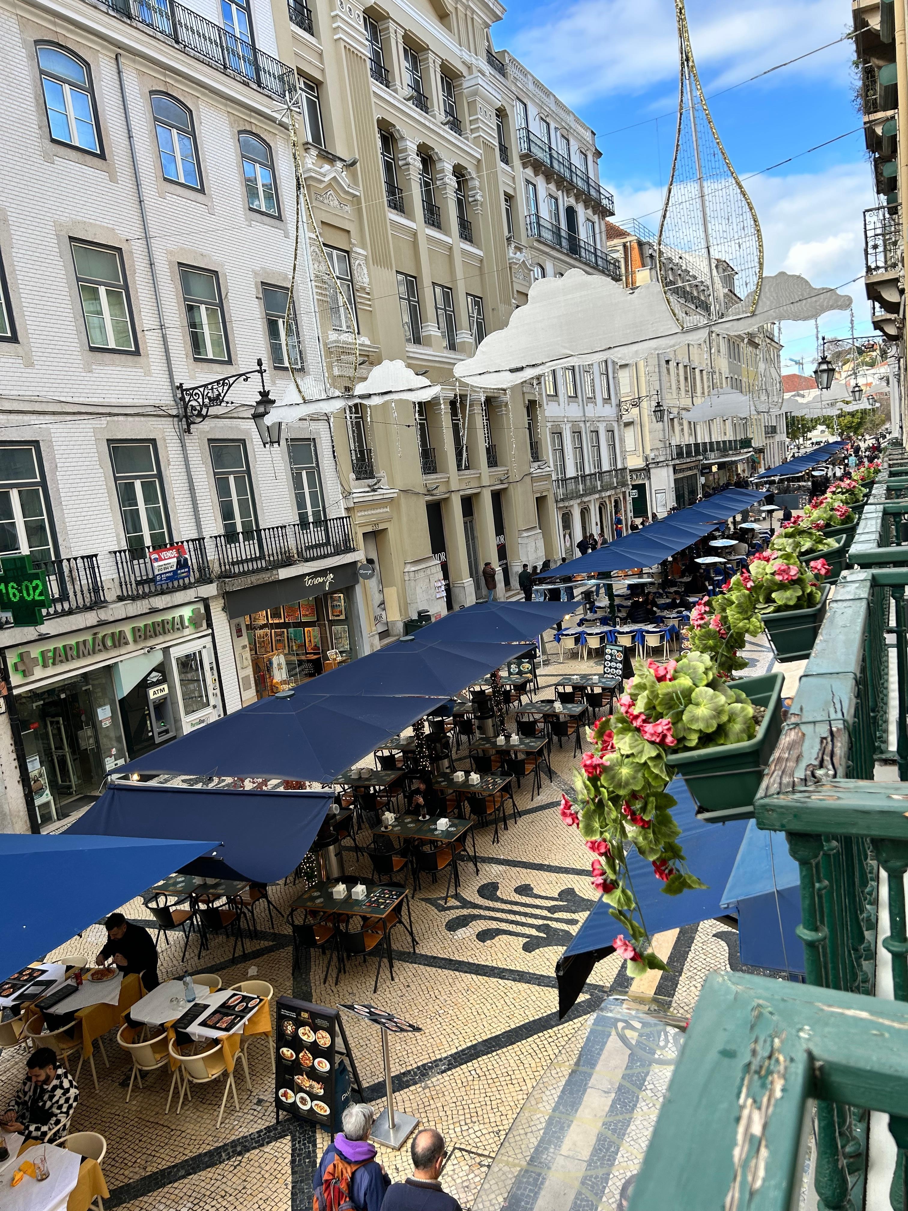 From the hotel room. 