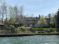 One of the many gorgeous homes on the lake