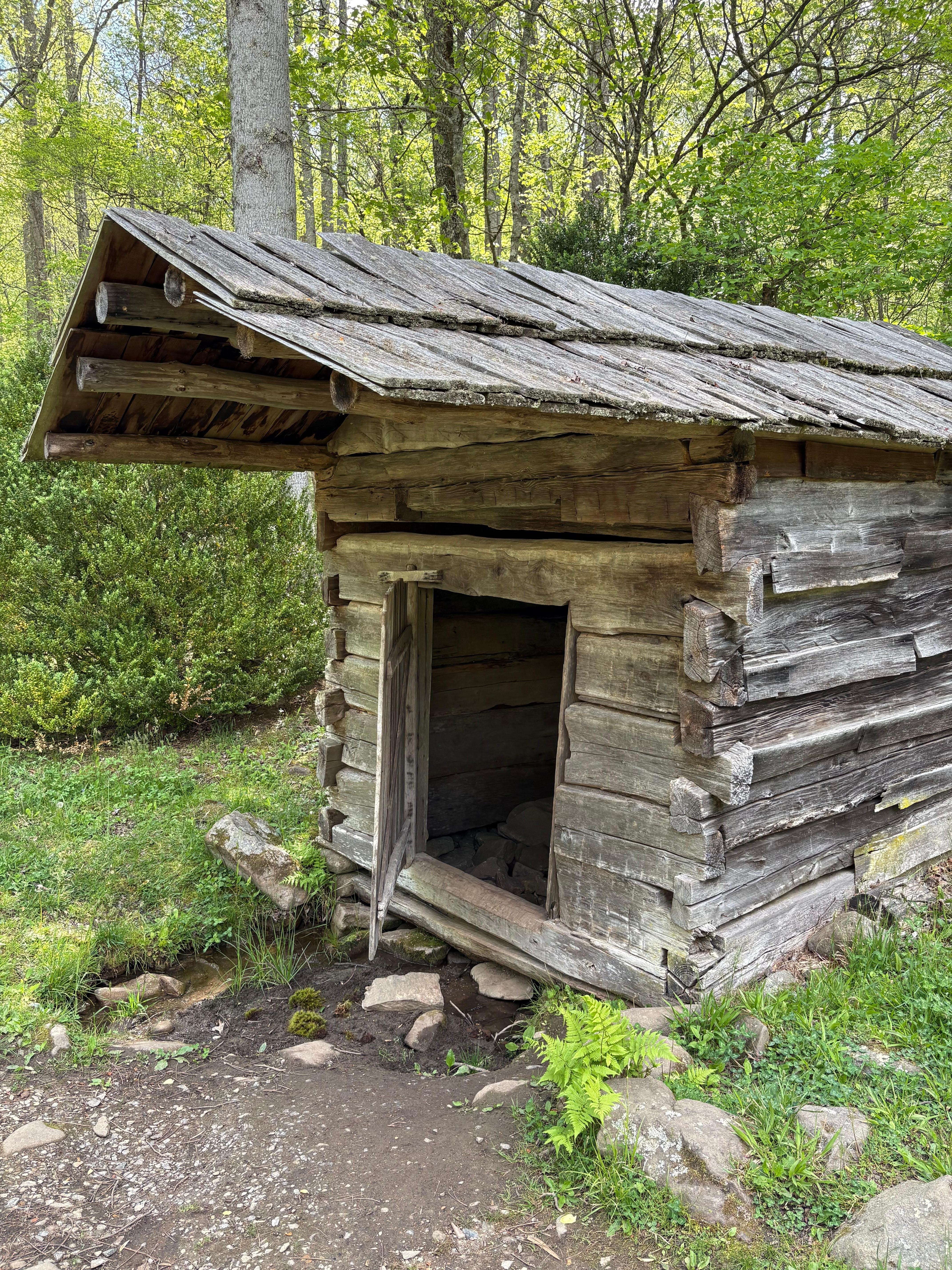 Spring house at the Walker Sisters cabin