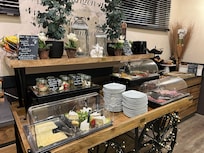 Only part of breakfast buffet.