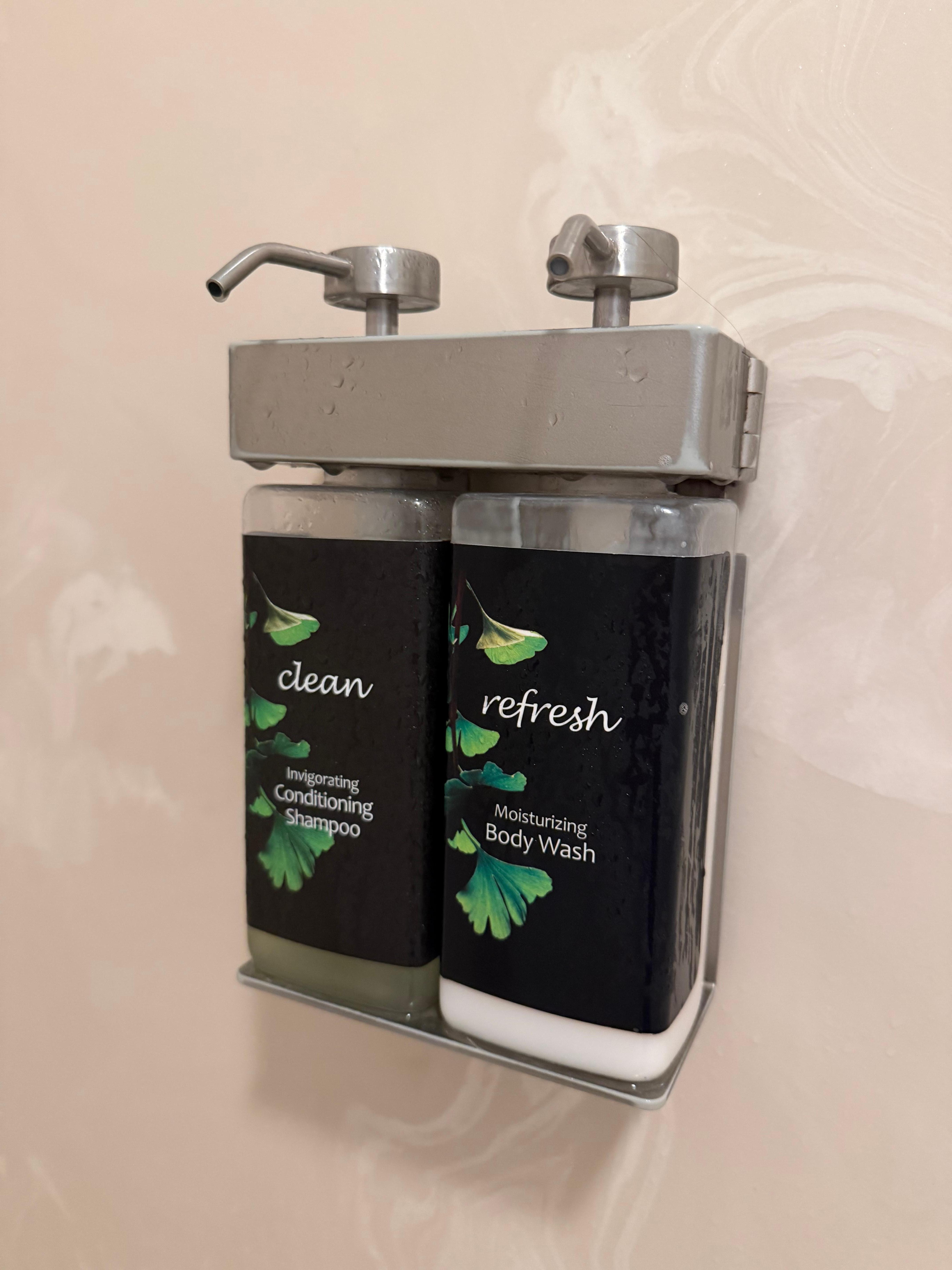 This is all you get in the shower. Come prepared. 