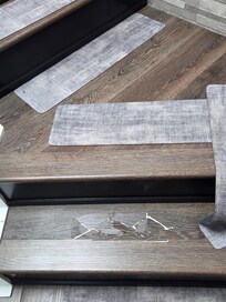 Damaged stairs that were uneven to walk on (at 3-4 stairs have this level of damage)