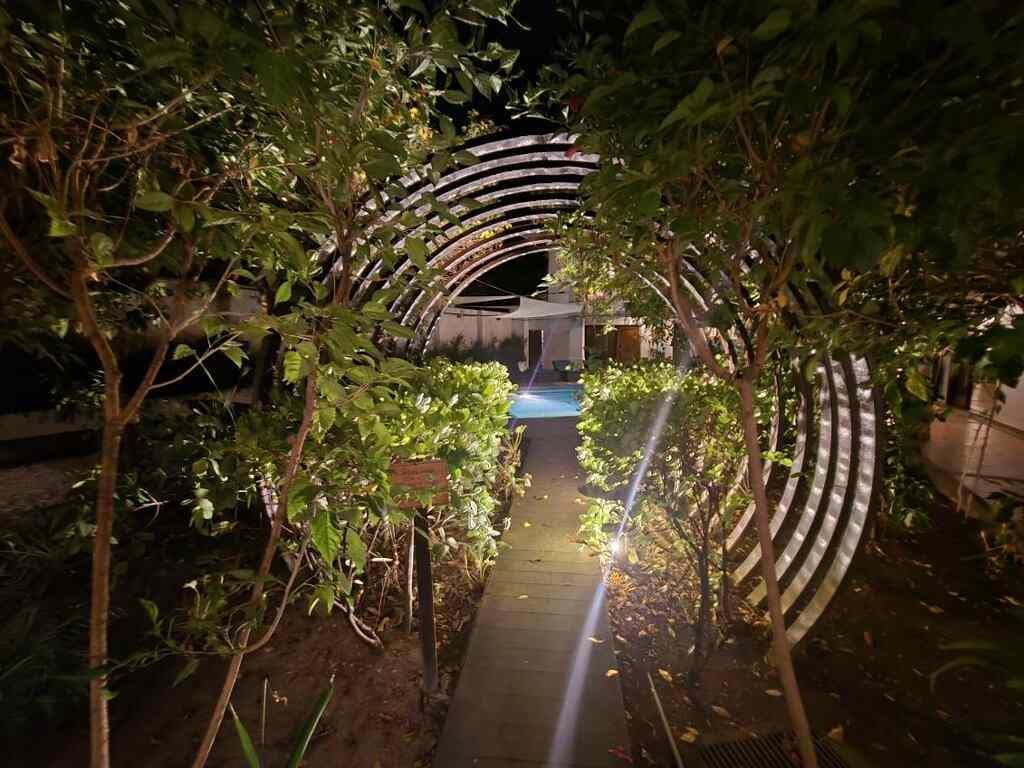 Entrance to pool area.