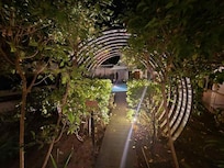 Entrance to pool area.