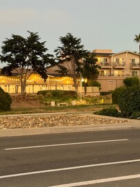 Outside of the resort and spa