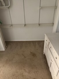 Clean but dresser old falling apart.