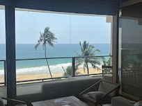 The sitting area in the suite