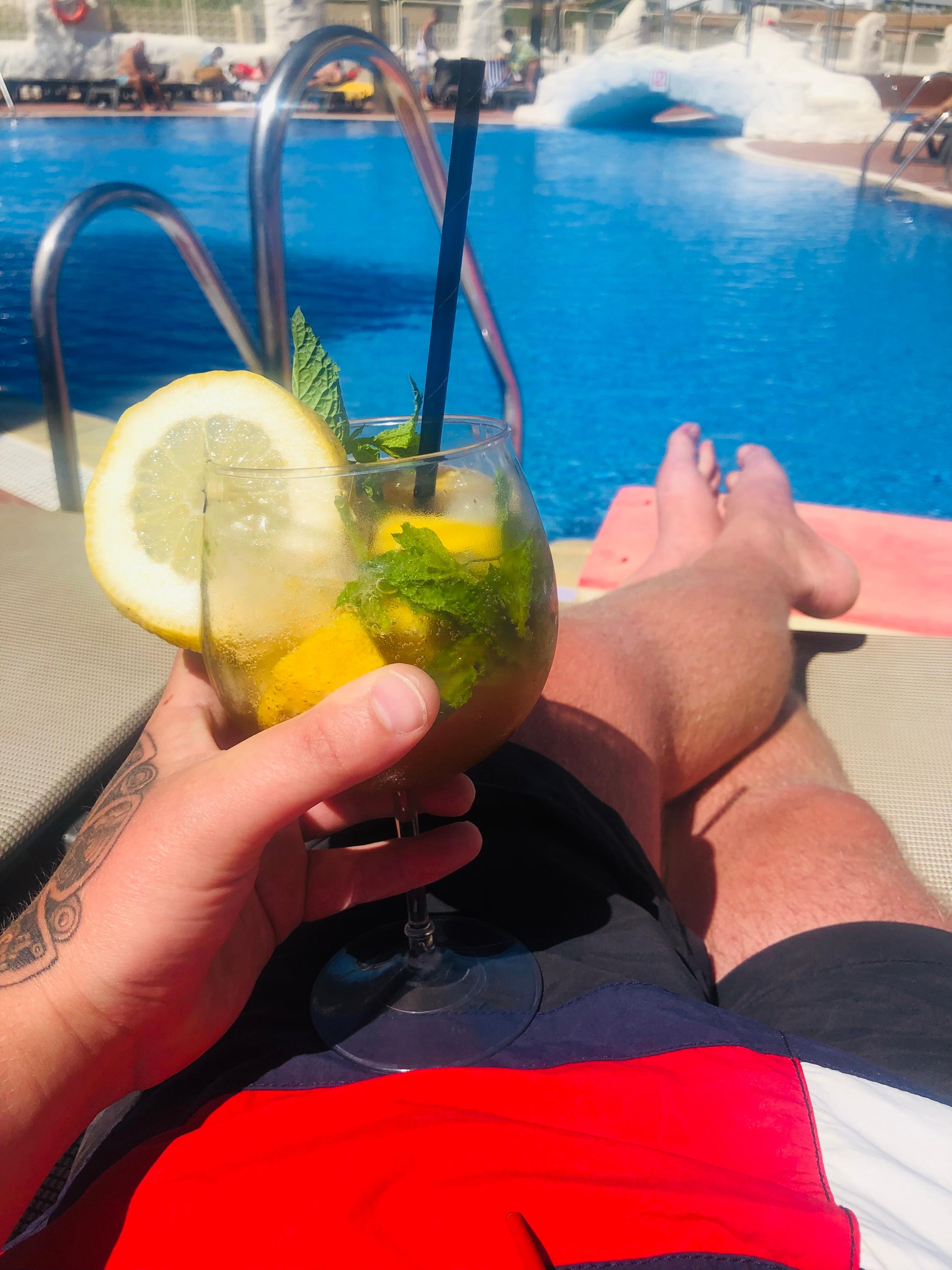 By the pool 🍹 