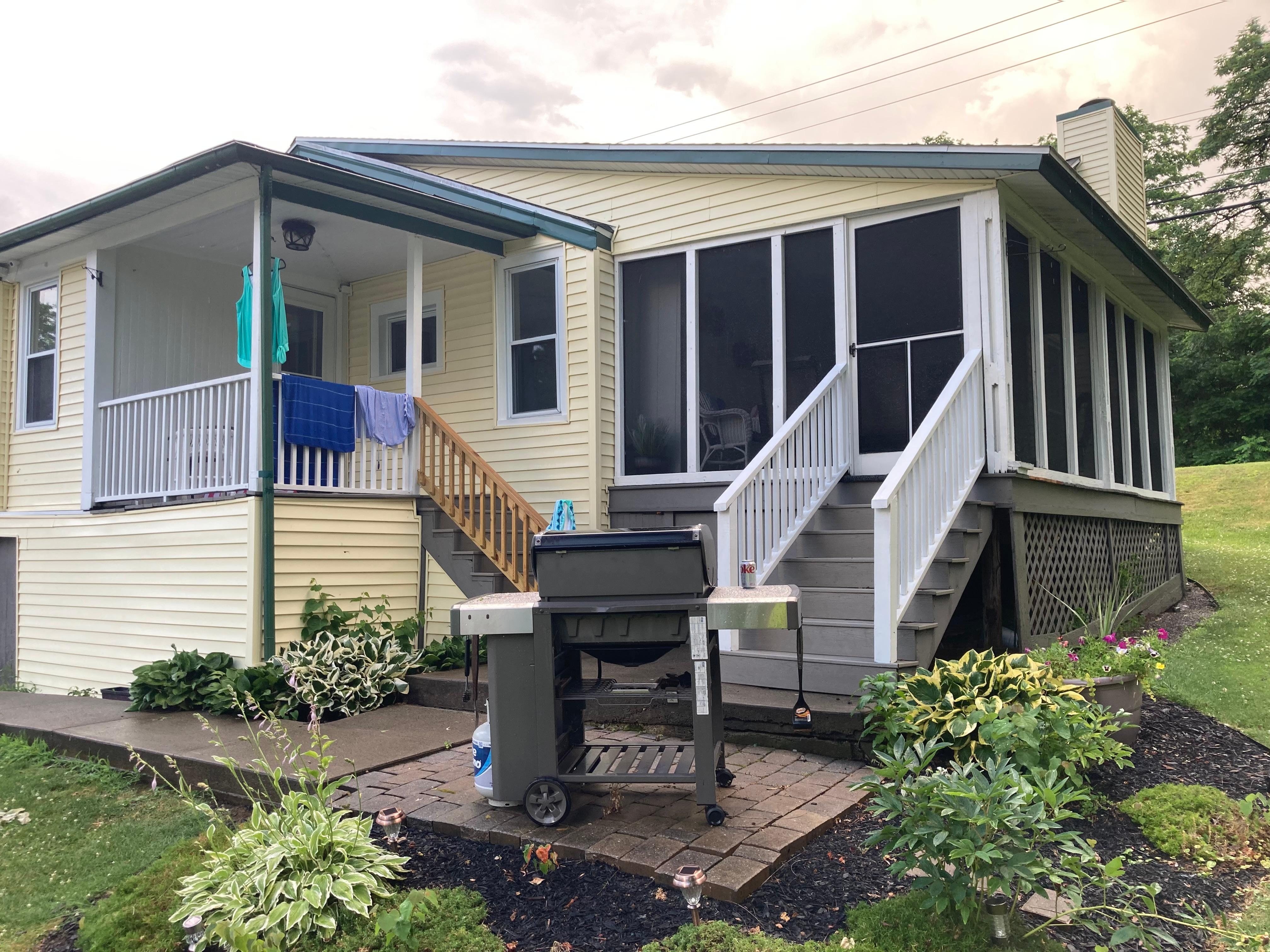 entrance from driveway