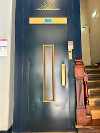 Lift inside hotel