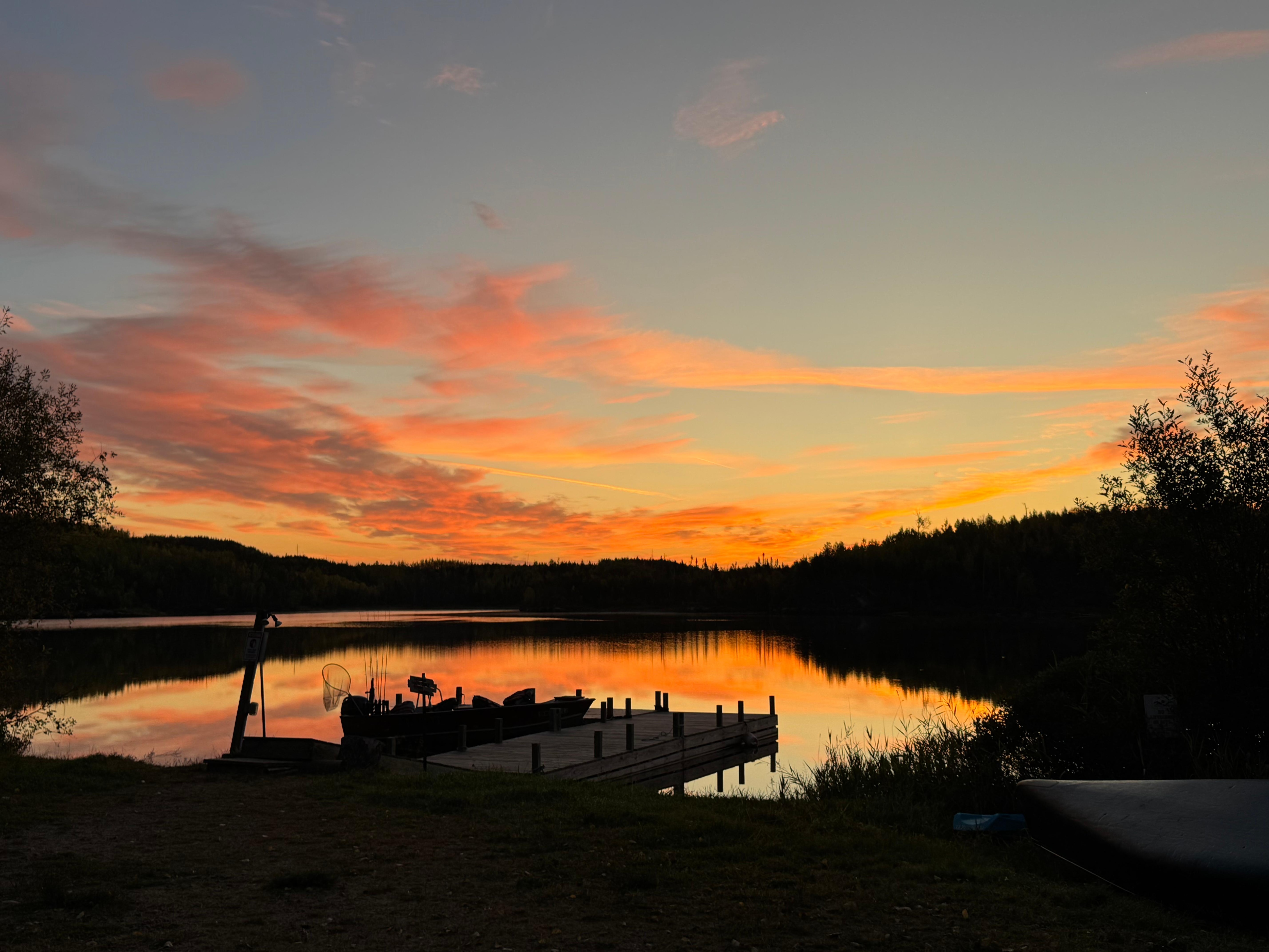 Sunrise from the deck