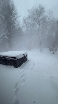 Hot tub, perfect for snowy Michigan winters after skiing