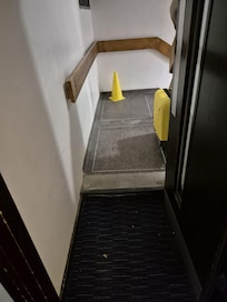 Stairs to the inside of property