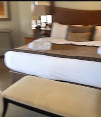 Sorry about the blurry photo but the bed was massive